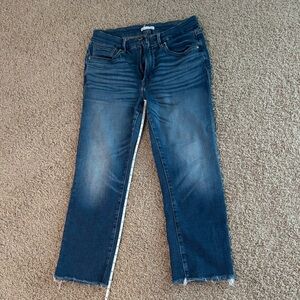 Good American Dark Blue Straight Leg Jeans